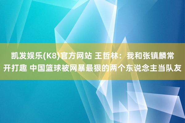 凯发娱乐(K8)官方网站 王哲林：我和张镇麟常开打趣 中国篮球被网暴最狠的两个东说念主当队友