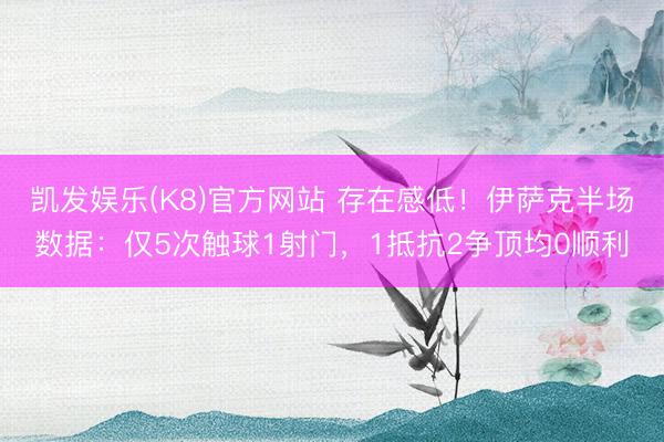 凯发娱乐(K8)官方网站 存在感低！伊萨克半场数据：仅5次触球1射门，1抵抗2争顶均0顺利