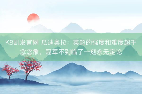K8凯发官网 瓜迪奥拉：英超的强度和难度超乎念念象，冠军不到临了一刻永无定论