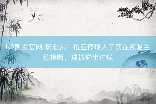 K8凯发官网 玩心跳！拉亚停球大了实在被哈兰德抢断，球被碰出边线