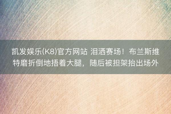 凯发娱乐(K8)官方网站 泪洒赛场！布兰斯维特磨折倒地捂着大腿，随后被担架抬出场外