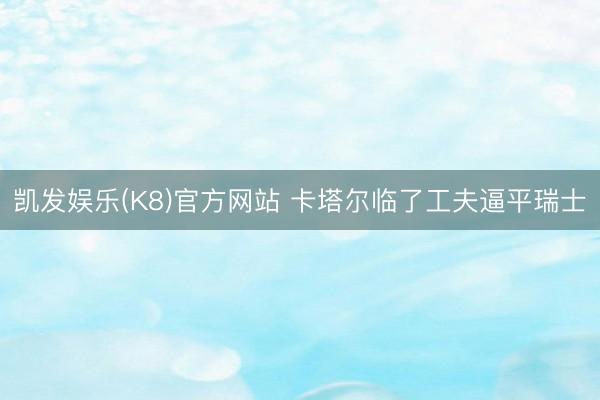 凯发娱乐(K8)官方网站 卡塔尔临了工夫逼平瑞士