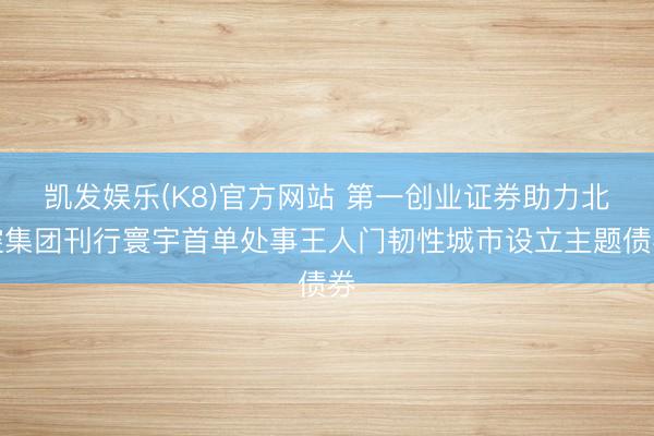 凯发娱乐(K8)官方网站 第一创业证券助力北控集团刊行寰宇首单处事王人门韧性城市设立主题债券